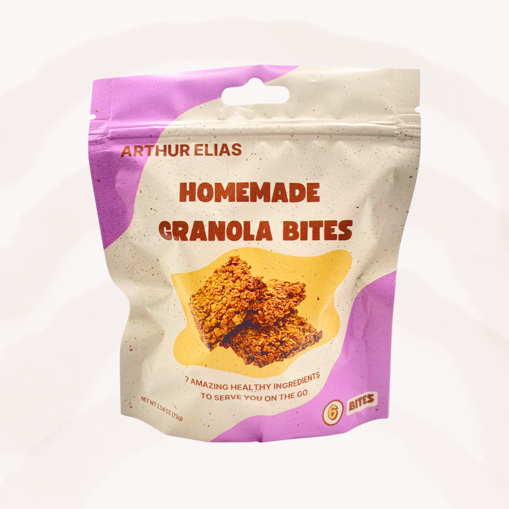 granola bites packaging front